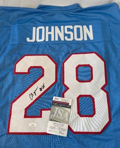 lot 114 image: Chris Johnson Signed Football Jersey With JSA COA
