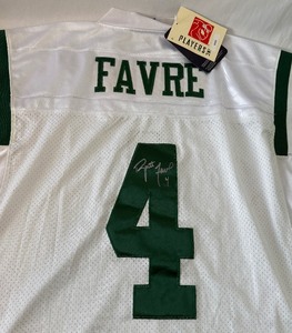 Brett Favre Signed Football Jersey - New With Tags Size 50 NFL Reebok On Field New York Jets