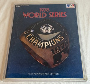 lot 124 image: 1978 MLB World Series Vintage Official Baseball Program