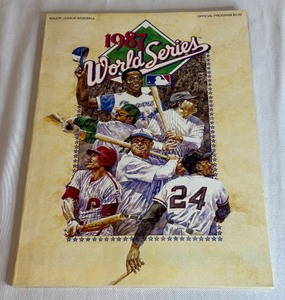 lot 127 image: 1987 MLB World Series Vintage Official Baseball Program - Minnesota Twins