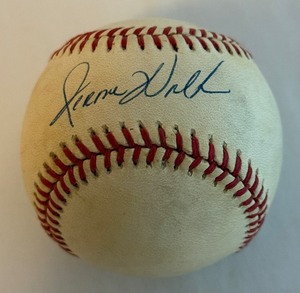lot 153 image: Jerome Walton Signed Baseball Rawlings ONLB White Ball