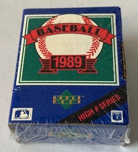 lot 166 image: 1989 Upper Deck Baseball High # Series NewSealed Box