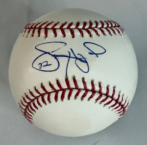 lot 25A image: Jason Heyward Signed Baseball Rawlings OMLB Selig Ball With Case