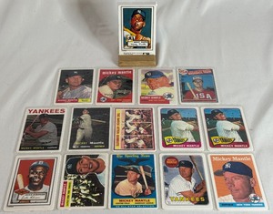 lot 7A image: Mickey Mantle and More Porecelain Card Set of 15 Limited Edition Baseball Cards