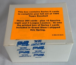 lot 183 image: 1995 Topps Series II Baseball Card Set