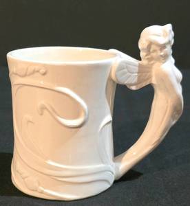 lot 120K image: LL-ST - Fitz & Floyd Fairy Mug - Art Nouveau - Retired