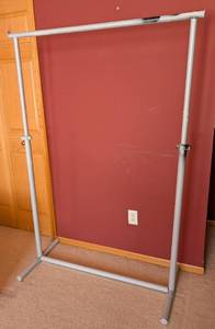 lot 137 image: ML - Metal Clothes Rack 45in W x 66in H - Surface Wear