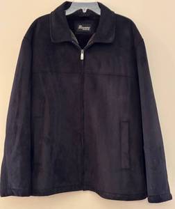 lot 175H image: Dockers Premium Black Suede Jacket - XXL