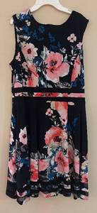 lot 393R image: MB - Frank Lyman Designs Floral Print Dress - Size 16