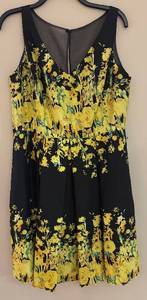 lot 400R image: MB - Danny & Nicole Floral Print Dress - Size 14