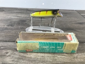 lot 218 image: Collectible Original Heddon Wood Basser Fishing Lure