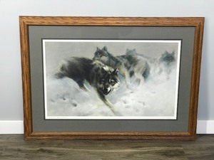 lot 253 image: Framed, Signed and Numbered Artist Proof Print by Manfred Schatz - Return of the Gray Ghosts - 5475