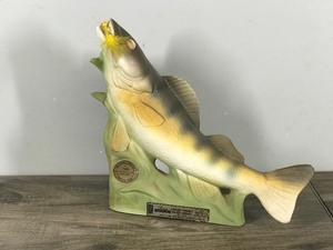 lot 276 image: Vintage Jim Beam Kentucky Bourbon Whiskey Walleye Decanter