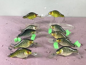 lot 294 image: Lot of 10 Bagley Small Fry Fishing Lures