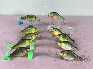 lot 295 image: Lot of 10 Bagley Small Fry Fishing Lures