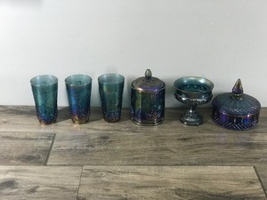 lot 347 image: Lot of Vintage Indiana Carnival Glass