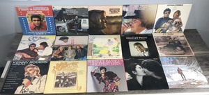 lot 352 image: Lot of Music Vinyl Records - Merle Haggard - Kenny Rogers - John Lennon - Elton John & More