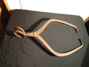 lot 103 image: Vintage ice tongues