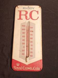 lot 104 image: Royal Crown Cola thermometer