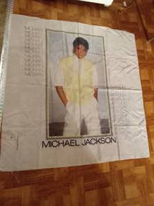 lot 113 image: 1983 Michael Jackson nylon banner