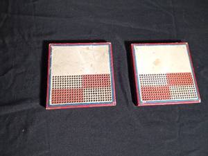 lot 122 image: 2 Vintage double play punch board - a gambling game from the mid-20th century