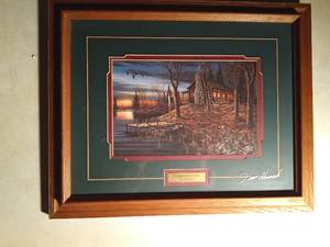 lot 146 image: Signed framed Complete Serenity print by Jim Hansel