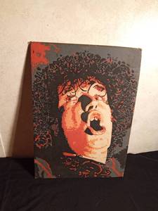lot 157 image: Painted Picture of Joe Cocker on canvas