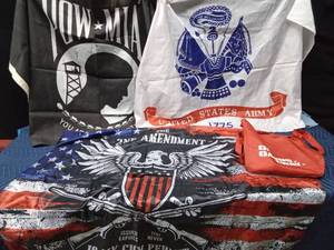 lot 52 image: # flags and a bag