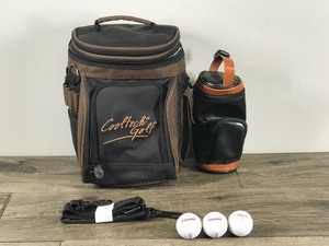 lot 416 image: Cooltech Golf Cooler Bag Mini Ice Chest Drink Holder Insulated Thermal Brown
