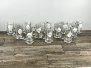 lot 417 image: 12 - Collectible Schmidt Beer Collector Series Mugs  Glasses - They have Bass, Deer, Pheasants and Mallards Pictured on them