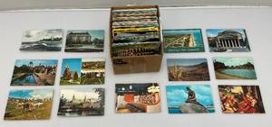 lot 125 image: Large Group Misc. Vintage Collectible Postcards And Stamps
