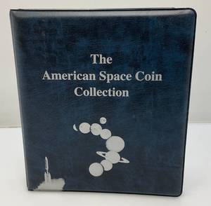 lot 5 image: Album Of Collectible Enameled Kennedy Half Dollars The American Space Coin Collection In Album Uncirculated