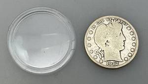 lot 9 image: 1914 Silver Barber Half Dollar