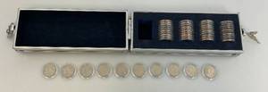 lot 16 image: Collection Of 50 Statehood Quarters In Carrying Case (All Uncirculated)