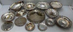 lot 29 image: Misc. Silver Plated Items