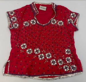 lot 55 image: Vintage Colllectible Embroidered And Beaded Shirt Size 44