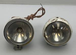 lot 67 image: Vintage Bicycle Lights (One Missing Lens)