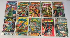 lot 189 image: Misc. Vintage 40 & 50 Cent Comics Includinf THE HULK (Bagged And Carded)