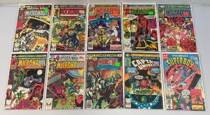 lot 190 image: Misc. Vintage 50 Cent Comics Including MICRONAUTS And More (Bagged And Carded)