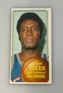 lot 224 image: 1970-71 Topps Eddie Miles Basketball Card Reprint