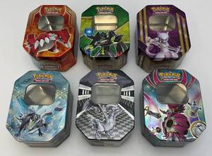lot 230 image: Misc. Collectible POKEMON Decorative Tins (Tins Only)