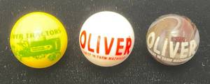 lot 250 image: Very Old OLIVER TRACTORS Advertisement Marbles