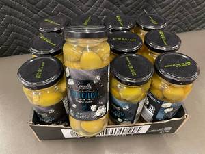 lot 206 image: BP - Specially Selected Blue Cheese Stuffed Olives 7 oz Jar (Lot of 12)