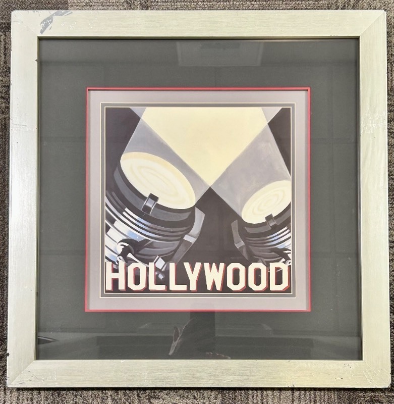 lot 204 image: Hollywood Framed Film Reel Art Print