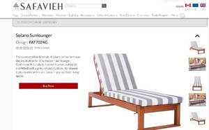 lot 1007 image: Safavieh Solano Sunlounger PAT7024G Outdoor Lounge Chair