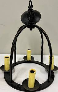 lot 158 image: Chandelier Five-Light Candle-Style Fixture