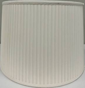 lot 192 image: Port 68 Pleated Lampshade - White Drum Shade & Spider Fitter