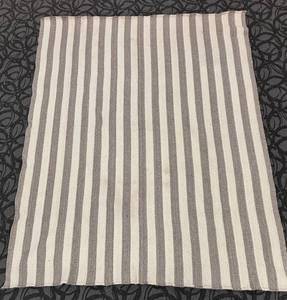 lot 514 image: Beige & Gray Striped Area Rug - Woven Textile