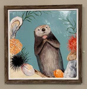 lot 709 image: Otters Paradise II Print by Victoria Borges