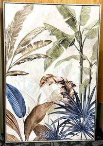 lot 726 image: Framed Botanical Wall Art & Tropical Leaves Print #2